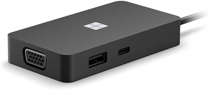 Surface Microsoft Travel Hub - Adaptateur Multiport USB-C, Hub USB-C 5 en 1 Compact, léger et Facile à Transporter - Compatible Windows, Chrome OS, macOS, Android