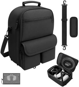 MS.CLEO Carrying Case for Meta Quest 3S/3/2, Travel Case with Bag Strap, Large-Capacity Protective Storage for Oculus Quest 3S/3/2 Accessories, Fits Kiwi, BOBOVR Headstrap, Elite Strap with Battery