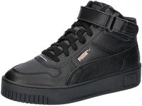 Puma Women Carina Street Mid Sneakers, Puma Black-Puma Black-Rose Gold, 4.5 UK