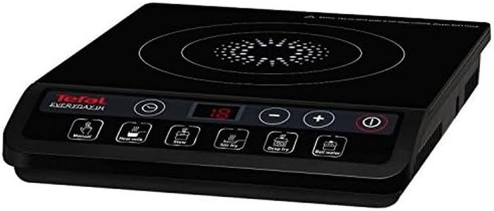 Tefal Everyday Induction Portable Hob, Integrated Timer, 6 pre-Set Functions, 9 Power Levels from 450W to 2100W, Black, IH201840, 13.46 x 10.87 x 2.2 cm