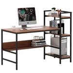 Deskio Computer Table For Home |1 Year Warranty| Office Table For Office Work, Study Table For Students, Home Office Desk (Brown -120X60X75 Cm) (Engineered Wood)