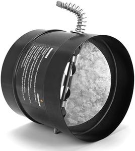 Hazztoll 6 Inch Stove Pipe Damper, Improve The Thermal Efficiency of The Heating System, Wood Burning Stove Top Connecting Adapter, Black