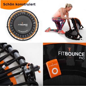 FIT BOUNCE PRO II Mini Trampoline – Low Impact Fitness Rebounder