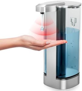 Automatic Liquid Soap Dispenser 17oz/500ml Touchless Dish Soap Dispenser IPX5 Waterproof 4 Adjustable Dispensing Levels,Liquid Hand Soap Dispenser Electric for Kitchen Bathroom Hotel,USB Charging