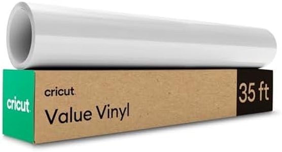 Cricut Value Permanent Vinyl, White (12in x 35ft)