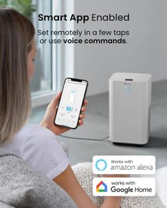 Pro Breeze 12L Dehumidifier – White, Portable Moisture Remover
