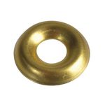 ForgeFix Screw Cup Washers | No. 6's | Solid Brass, Polished | Bag 200