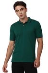 Peter England Men's Slim Fit Polo Shirt (PCKPSSGBM27018_Olive S)