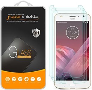 Supershieldz (3 Pack) Designed for Motorola (Moto Z2 Play) Tempered Glass Screen Protector, 0.33mm, Anti Scratch