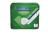 FitRight Extended Wear Night Briefs, Size Medium, for Waist 27"-43", Case of 60