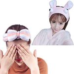 LeadWell® Super Soft Cute Knot Bow and Rabbit Ears Headband Cute Hair Accessory for Kids, Girls and Women's. (Pack of 2 Design - Assorted Color)