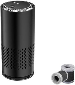 PupsDream Pet Air Purifier Portable 4 in 1 Anion Car Air Purifier With Color Light, 2 Speed Quiet Air Filter to Remove Smoke, Odors from Car,Bedroom,Office,Pet Room (Black)