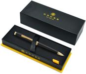 Free Engraving Luxury Pen Cross Coventry Ballpoint Laser Engraving Personlisation Customisation Unique Gift With Gift Box & Gift Bag (Black & Gold)