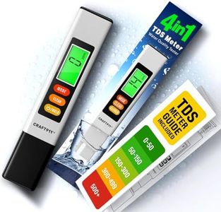 4-in-1 Tds Meter Digital Water Tester for Drinking Water - Accurate and Reliable TDS EC & Temp (°C,°F) Meter - 0-9990ppm
