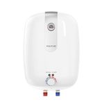 Polycab Elanza Dlx 4-Star, 10 litre, 2KW Electric Storage Geyser (Water Heater) For Home,Bathroom|Efficient Heating Element,Glasslined Coated Tank|Enhanced Safety, Temperature Control Knob【White】