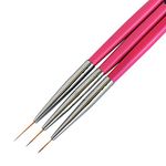 Winstonia 'Berry Wine' Super Thin Nail Art Liner Brushes Tools Set Kit (3 pcs) by Winstonia