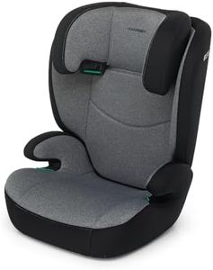Foppapedretti Seggiolino Auto Clever I-Size, per bambini da 100 a 145 cm di altezza, 3-12 anni, conforme ECE R129, Fissaggio a 3 punti, Comford Kid Pad, Poggiatesta Regolabile 12 altezze, Carbon