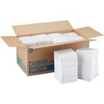 Georgia-Pacific BevNap 96019 White 1-Ply Beverage Napkin, 9.5" Length x 9.5" Width (Case of 8 Poly Packs, 500 Per Pack)