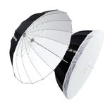 Godox Umbrella UB-85W Parabolic 34-inch/85cm Lightweight and Portable Professional Lighting Accessory with Included Transparent Soft Diffuser Ideal for Portrait and Fashion Black and White