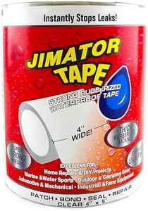 Strong Waterproof Repair Seal Tape 10cm x 1.5m - Clear Heavy-Duty Leak Repair Tape, Durable Sealant Tape for Home, RV, Roof, Plumbing, Boat, and Pool Repairs, Indoor & Outdoor Use