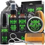 Beard Grooming Kit for Men,Gifts for Men,Beard Growth Kit,w/Beard Foam/Shampoo/Wash,Growth Serum,Oil,Balm,Brush,Comb,Shaving Scissor,Storage Bag,E-Book,Beard Care&Trimming Kit for Men Him Boyfriend