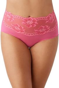 Wacoal Women's Light and Lacy Brief Panty, Hot Pink, Medium