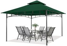 MASTERCANOPY 11x11 Patio Gazebo with Soft Top Outdoor Garden Gazebo for Patios and Backyard (11x11, Forest Green)