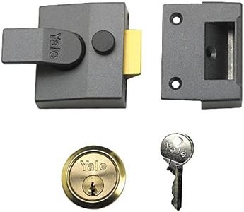 Yale B-85-CH-CH-40 Deadlocking Nightlatch, 40 mm, Chrome Finish, High Security with Automatic Deadlock