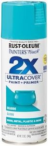 Rust-Oleum 334050 Painter's Touch 2X Ultra Cover Spray Paint, 12 oz, Gloss Seaside