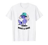 Alien Stoner Wake And Bake Weed Marijuana Funny Stoner Gift T-Shirt