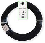 Anodized Aluminium 1.0mm Bonsai Training Wire 250g Large Roll (375 feet) - Choose Your Size and Color (1.0mm, Black)