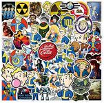 50PCS Fallout Graffiti Stickers for laptops and Water Bottles, scrapbooks, Skateboards, Travel Cases, Vinyl Waterproof Game Stickers