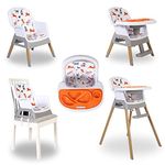 Red Kite Feed Me Snak 4 in 1 Highchair/Lo Chair/Toddler Chair/Booster Seat, White