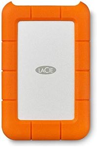 LaCie Rugged Mini 2TB External Hard Drive Portable HDD - USB 3.0/ 2.0 Compatible, Drop Shock Dust Rain Resistant Shuttle Drive, For Mac And PC Computer (LAC9000298), orange