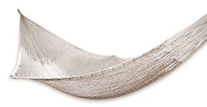 NOVICA Cotton Ivory Rope Hammock 'Caribbean Beach' (Single)