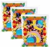 Assorted Natural Fruit Flavours Jelly Beans Candy Pack– Ireland, 100% Veg, Gelatine Free 200gm (Pack of 3).