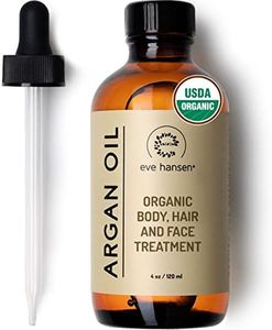 Organic ARGAN Oil - HUGE 4 OUNCE! - Naturally Rich in Anti-Aging VITAMIN E - 100% Pure (EcoCert, USDA) - Nothing Added or Taken Away - For NATURAL Face Moisturizing, Hair Treatment, Skin & Nail Care