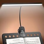 Glocusent 81 LED Music Stand Light, Super Bright & Eye Caring, 3 Color & 5 Brightness Piano Lamp with Shield, Rechargeable Long Lasting to 150-Hr, Perfect Lighting
