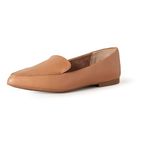 Amazon Essentials Women's Loafer Flat, Camel Faux Leather, 7 UK Wide