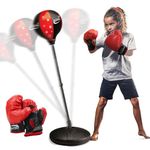 Punching Bag for Kids, Boxing Bag with Boxing Gloves, Sport Equipment for 3-8 Years Old Kids