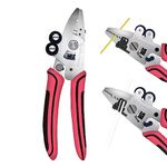 D YEDEMC 4 In 1 Optical Fiber Stripper 3 in 1 Miller Clamp Wrie Stripping Pliers Comes with cleaning cotton Professional Optical Fiber FTTH Tool