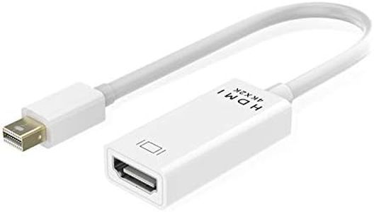 T Tersely 4K x 2K Mini DisplayPort to HDMI Adapter, Mini DP Male to HDMI Female Thunderbolt 2.0 Suitable for Apple MacBook Pro Air 13, for Microsoft Surface Pro 4 Pro 3, for Google Chromebook - White