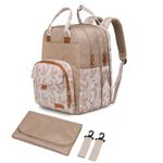 Qualyphant Extra Large Diaper Bag for 2 Kids Twins (35L, 4 Insulated Pockets, Expandable) - Stylish Baby Bag Diaper Backpack w/ 2 Compartments 21 Pockets