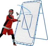 Lacrosse Rebound Net, 7x4ft Lacrosse Rebounder for Backyard, Adjustable Angles Bounce Back Net with Target Strike Zone, Easy Quick Setup, Volleyball Baseball Softball and Soccer Training