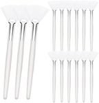 15 Pieces Fan Brushes Soft Facial Applicator Brushes Acid Applicator Brush Cosmetic Makeup Skincare Tools for Mud Cream