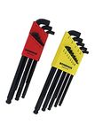 Bondhus 20599 0.050-3/8-Inch and 1.5-10mm Stubby Ball End Hex Key Double Pack