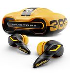 Boult Mustang Torq Wireless in Ear Earbuds with 60H Playtime, App Support, Quad Mic ENC, 45ms Low Latency, 13mm Driver, Breathing LEDs,Touch Controls, Made in India, IPX5, Ear Buds Wireless (Yellow)