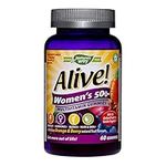 Alive! Women’s 50+ Multivitamin Gummies, Multi-Vitamins & Minerals with a Blend of 26 Fruits & Vegetables, Specially Balanced Formulation for Women, Suitable for Vegetarians - 60 Gummies