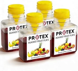PR0TEX Fruit Fly Trap (4 Pack), Highly Effective Fly Trap, Ideal for Home & Kitchen, Bait Included Fruit Fly Catcher. Effective Non Toxic Solution to Remove Fruit Flies