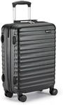 Amazon Basics Hard Shell Cabin Suitcase - ABS Hand Luggage Approved for Ryanair - Scratch Resistant and Lightweight Construction - 55 x 40 x 20cm - Black